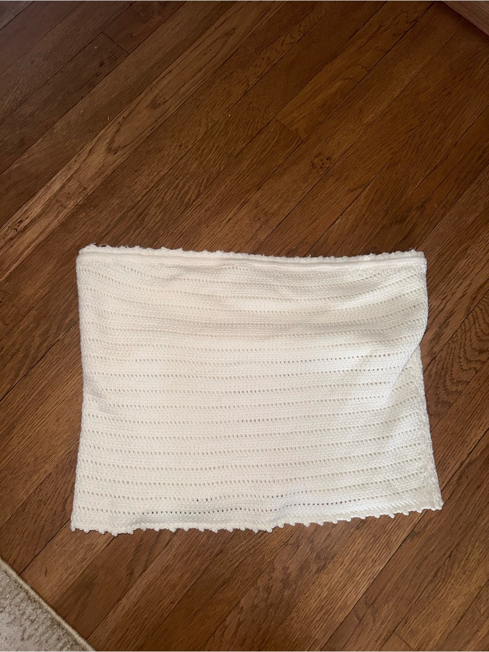Abercrombie & Fitch White Crochet Tube Top